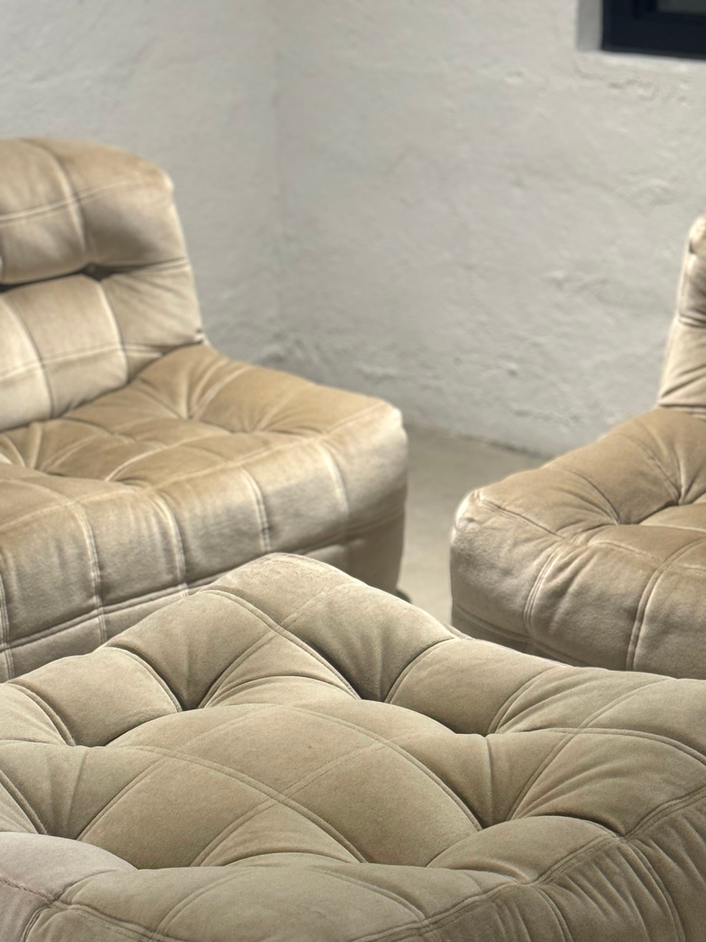 Vintage 3-Piece Kashima Sofa Set