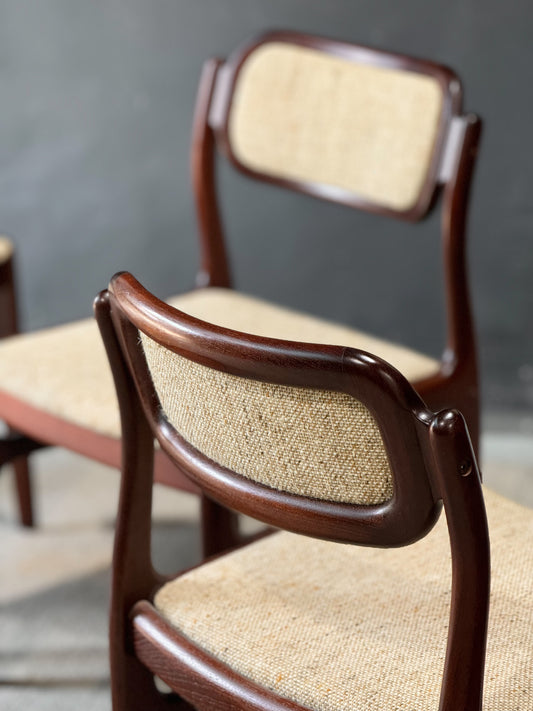 Johannes Andersen Teak Dining Chairs, set of 6