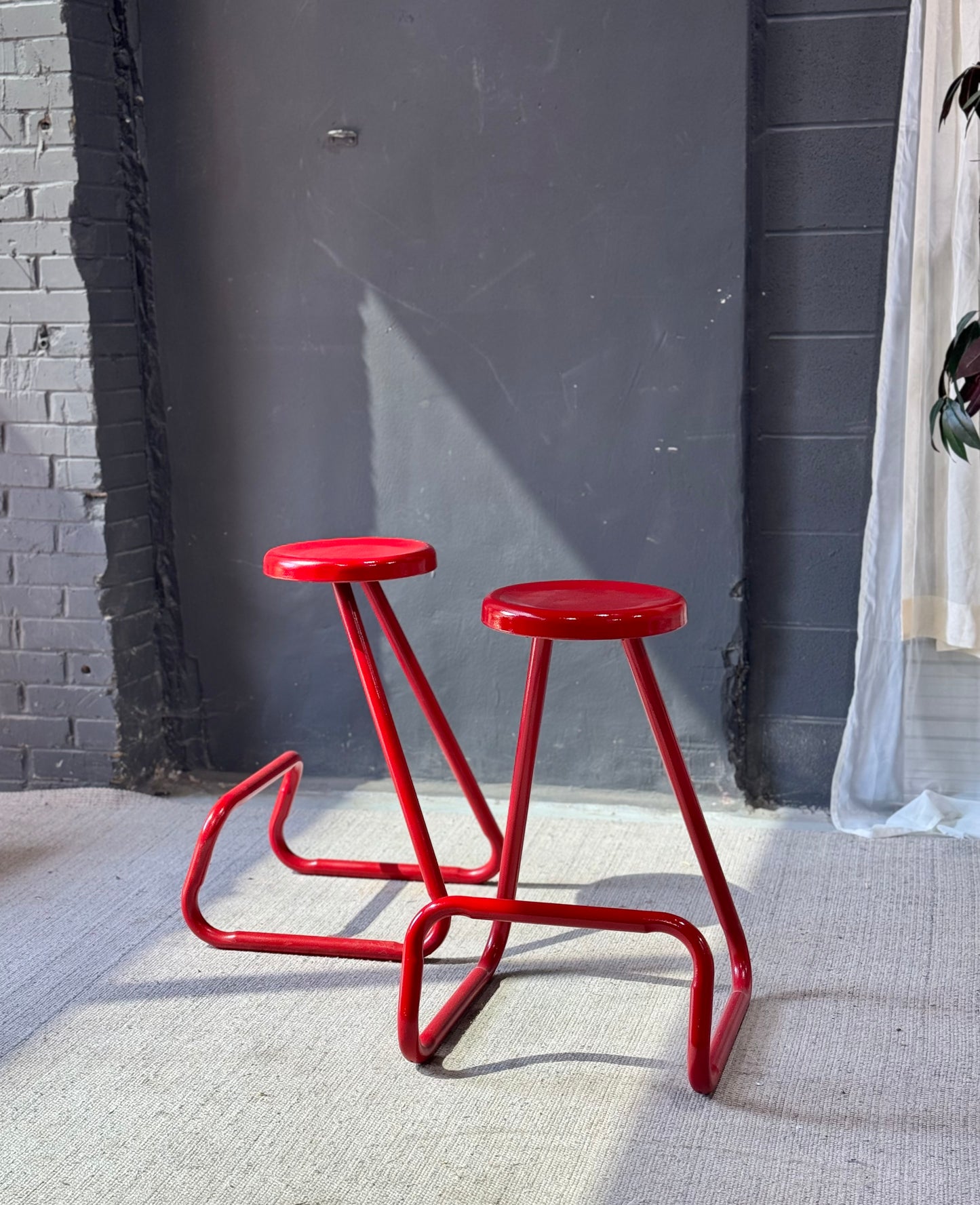 Vintage Paperclip Style Stools