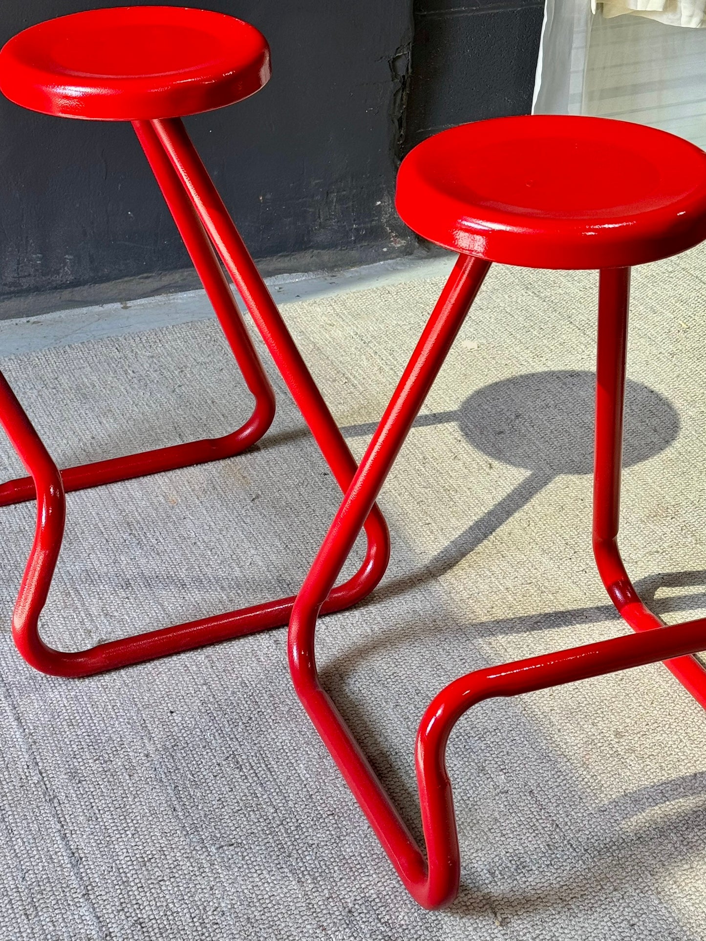 Vintage Paperclip Style Stools