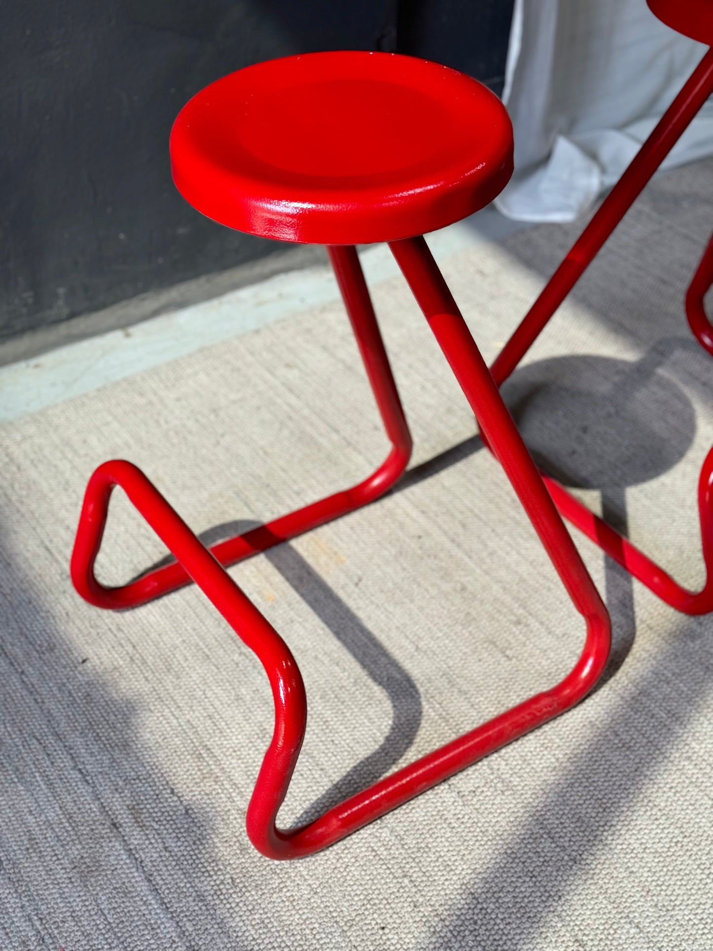 Vintage Paperclip Style Stools