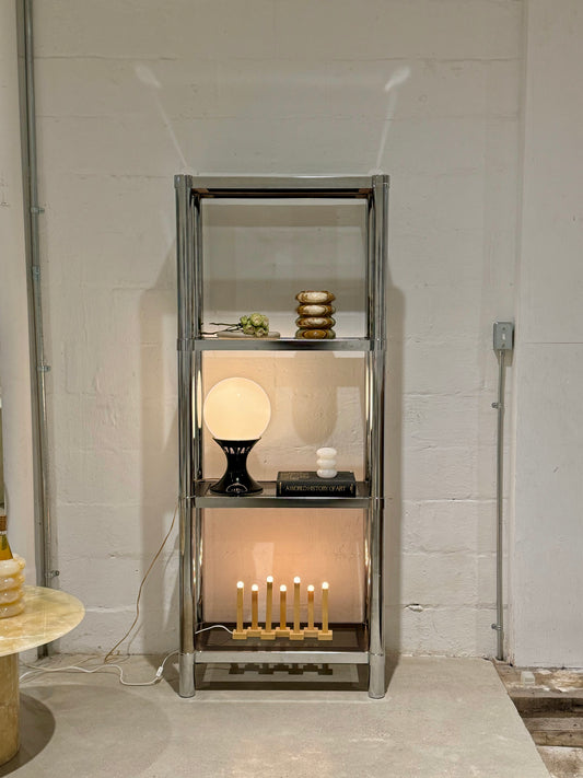 Vintage Tubular Chrome Etagere