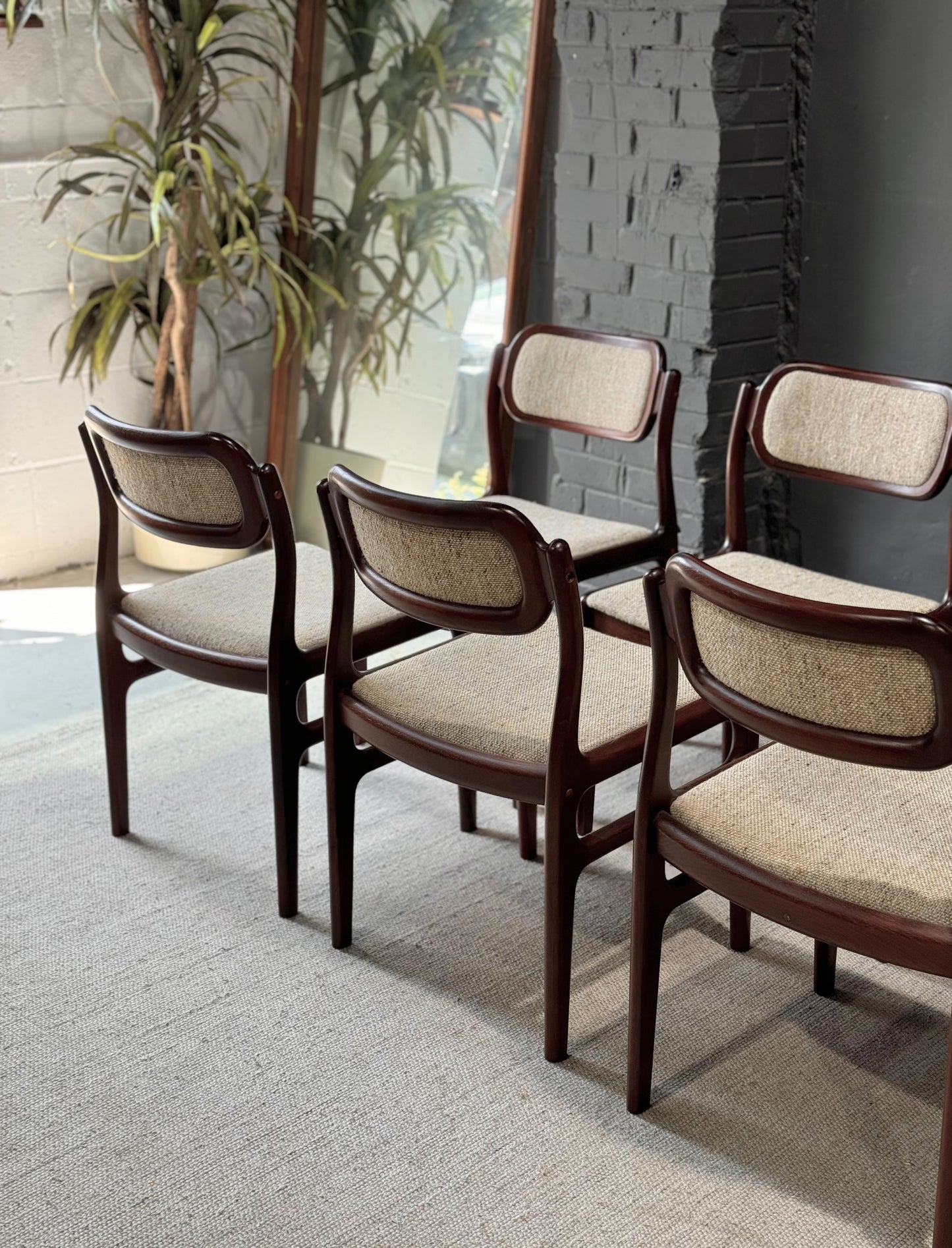 Johannes Andersen Teak Dining Chairs, set of 6