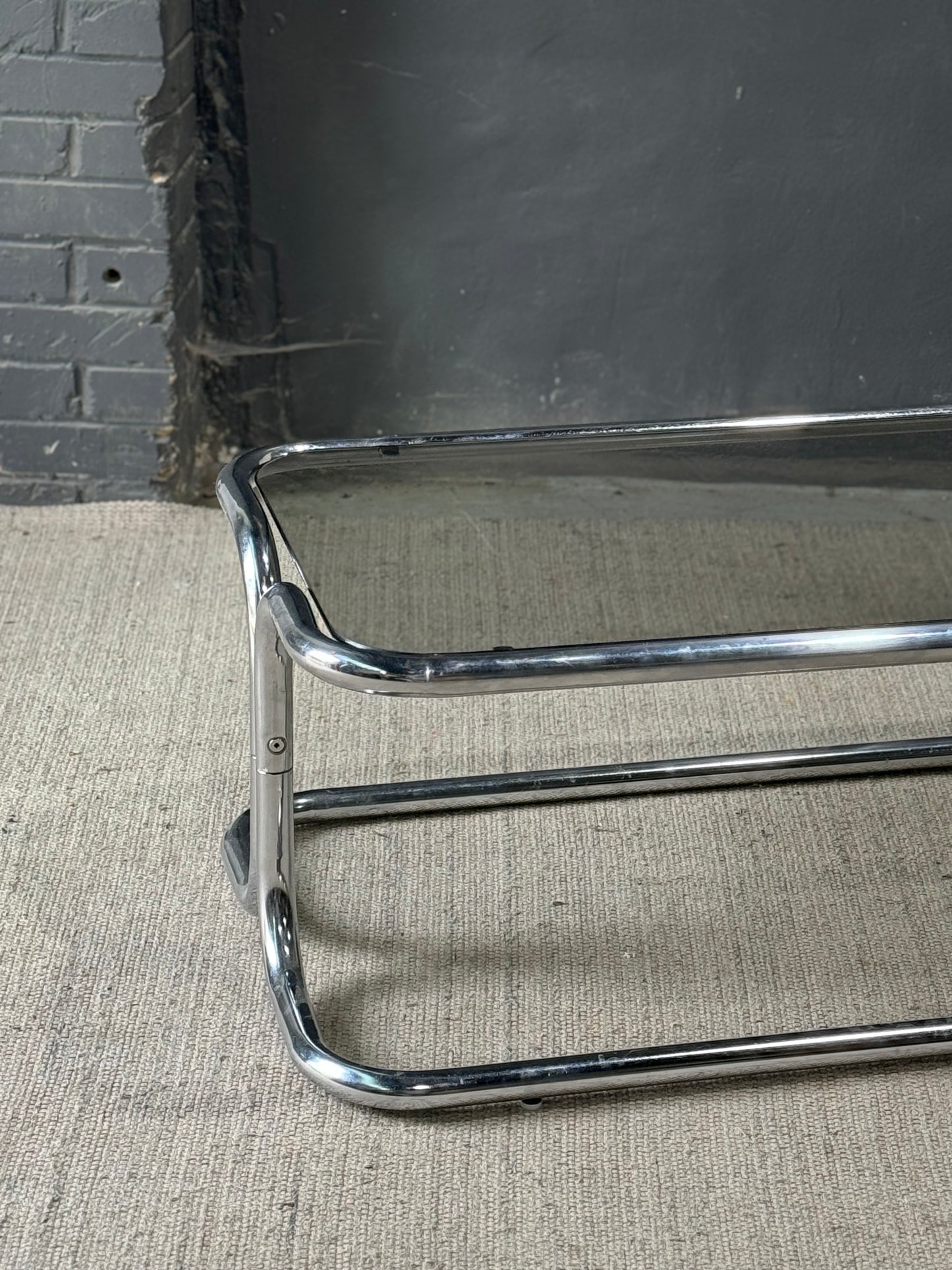 Vintage 1970’s Tubular Chrome Coffee Table