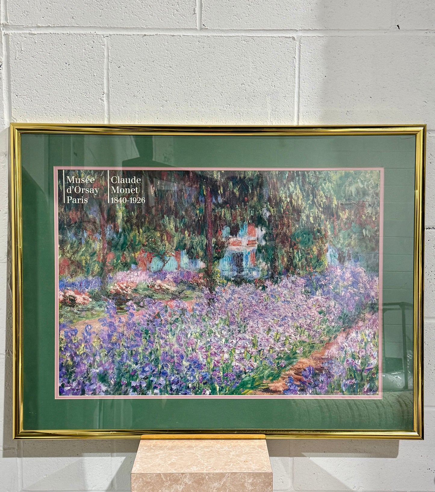 Large Vintage Framed Monet Print