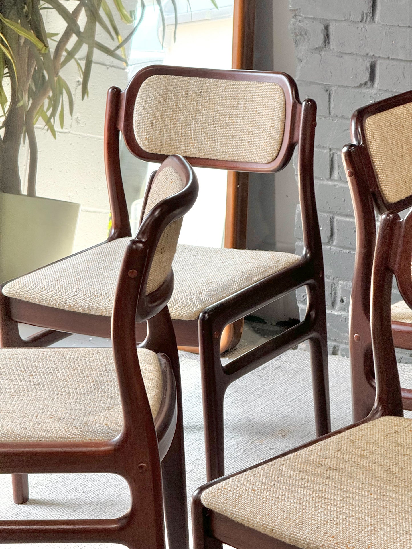 Johannes Andersen Teak Dining Chairs, set of 6