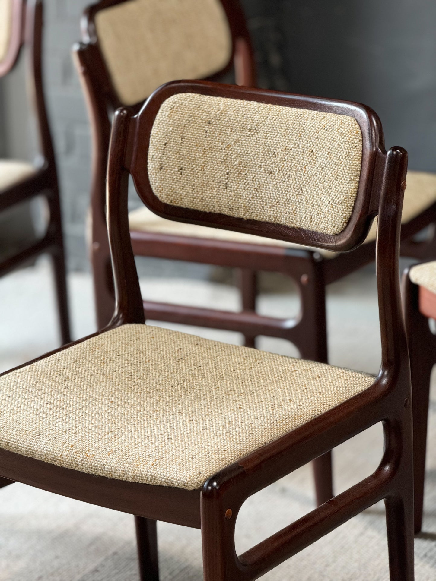 Johannes Andersen Teak Dining Chairs, set of 6